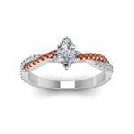 Load image into Gallery viewer, marquise-cut-twisted-vine-diamond-engagement-ring-for-women-with-orange-sapphire-in-14K-white-gold-FD8233MQRGSAOR-NL-WG.jpg
