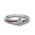Load image into Gallery viewer, marquise-cut-twisted-vine-diamond-engagement-ring-for-women-with-ruby-in-14K-white-gold-FD8233MQRGRUDR-NL-WG.jpg
