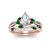 Load image into Gallery viewer, marquise-cut-twisted-vine-luxury-emerald-bridal-ring-set-in-rose-gold-FDENR3211MQGEMGRANGLE3-NL-RG