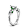 Load image into Gallery viewer, marquise-cut-twisted-vine-luxury-emerald-bridal-ring-set-in-white-gold-FDENR3211MQGEMGRANGLE3-NL-WG