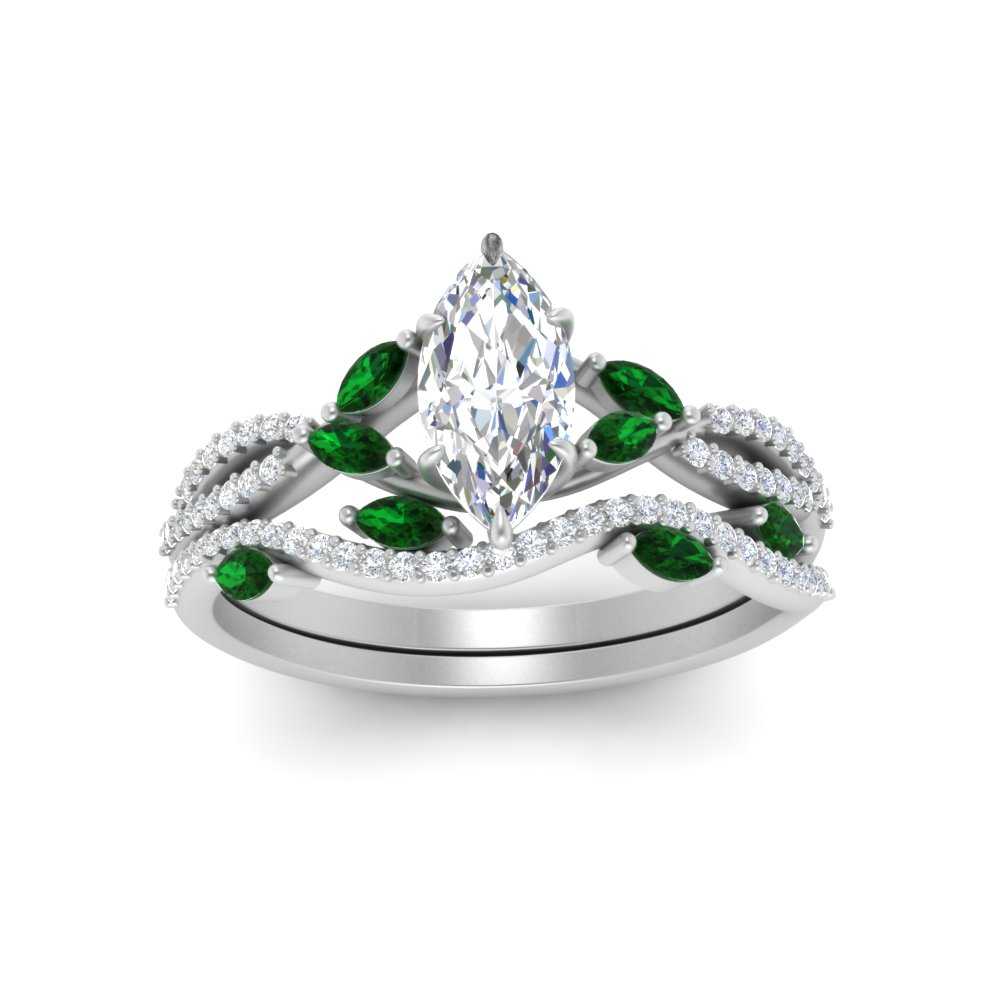 marquise-cut-twisted-vine-luxury-emerald-bridal-ring-set-in-white-gold-FDENR3211MQGEMGRANGLE3-NL-WG