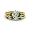 Load image into Gallery viewer, marquise-cut-twisted-vine-luxury-emerald-bridal-ring-set-in-yellow-gold-FDENR3211MQGEMGRANGLE3-NL-YG