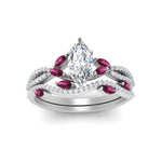 Load image into Gallery viewer, marquise-cut-twisted-vine-luxury-pink-sapphire-bridal-ring-set-in-white-gold-FDENR3211MQGSADRPIANGLE3-NL-WG
