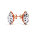 Thumbnail 50 - Marquise Diamond 6 Prong Stud Earrings Half Carat