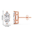 Thumbnail 49 - Marquise Diamond 6 Prong Stud Earrings Half Carat