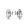 Thumbnail 55 - Marquise Diamond 6 Prong Stud Earrings Half Carat
