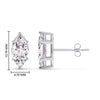 Load image into Gallery viewer, Marquise Diamond 6 Prong Stud Earrings Half Carat