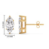 Load image into Gallery viewer, Marquise Diamond 6 Prong Stud Earrings Half Carat