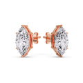 Thumbnail 64 - Marquise Diamond 6 Prong Stud Earrings Half Carat