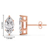Load image into Gallery viewer, Marquise Diamond 6 Prong Stud Earrings Half Carat