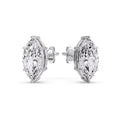 Thumbnail 68 - Marquise Diamond 6 Prong Stud Earrings Half Carat