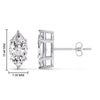 Load image into Gallery viewer, Marquise Diamond 6 Prong Stud Earrings Half Carat