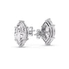 Load image into Gallery viewer, Marquise Diamond 6 Prong Stud Earrings Half Carat