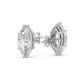Thumbnail 69 - Marquise Diamond 6 Prong Stud Earrings Half Carat