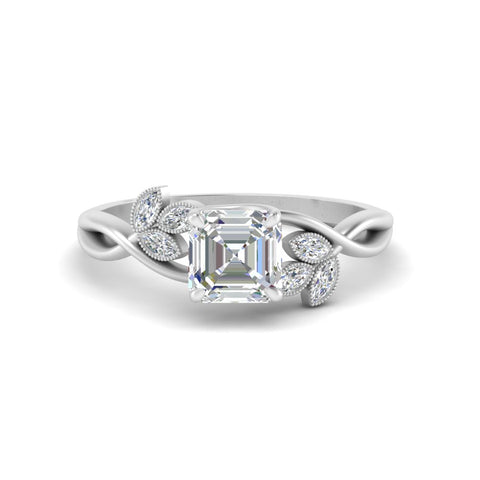 marquise-diamond-bezel-set-nature-inspired-asscher-cut-engagement-ring-in-platinum-FD10962ASR-NL-WG