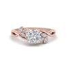 Load image into Gallery viewer, marquise-diamond-bezel-set-nature-inspired-cushion-cut-engagement-ring-in-rose-gold-FD10962CUR-NL-RG