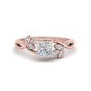 Load image into Gallery viewer, marquise-diamond-bezel-set-nature-inspired-princess-cut-engagement-ring-in-rose-gold-FD10962PRR-NL-RG