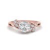 Load image into Gallery viewer, marquise-diamond-bezel-set-nature-inspired-round-cut-engagement-ring-in-rose-gold-FD10962ROR-NL-RG