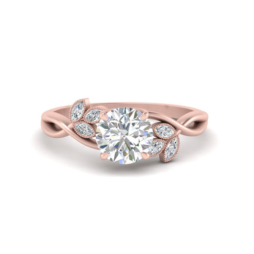marquise-diamond-bezel-set-nature-inspired-round-cut-engagement-ring-in-rose-gold-FD10962ROR-NL-RG
