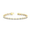 Load image into Gallery viewer, marquise-diamond-bezel-set-tennis-bracelet-in-yellow-gold-fdbrc11563-nl-yg