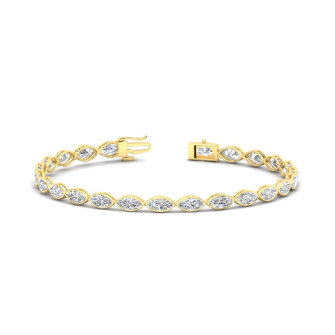 marquise-diamond-bezel-set-tennis-bracelet-in-yellow-gold-fdbrc11563-nl-yg
