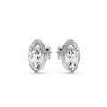 Thumbnail 19 - Bezel Stud Earring One Carat Marquise Diamond