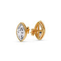 Thumbnail 24 - Bezel Stud Earring One Carat Marquise Diamond