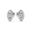 Thumbnail 55 - Bezel Stud Earring One Carat Marquise Diamond