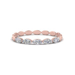 Load image into Gallery viewer, marquise-diamond-delicate-stack-band-in-rose-gold-FD9551B-NL-RG.jpg
