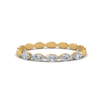 Load image into Gallery viewer, marquise-diamond-delicate-stack-band-in-yellow-gold-FD9551B-NL-YG.jpg

