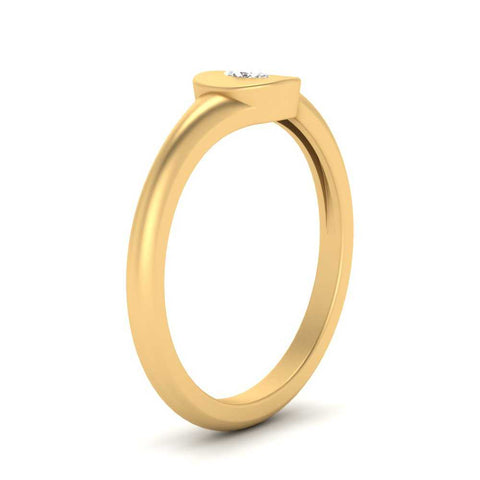 Marquise Disc Signet Ring