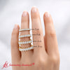 Load image into Gallery viewer, marquise-diamond-eternity-band-in-yellow-gold-FDEWB11257MQ-size-chart-logo