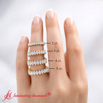 Load image into Gallery viewer, marquise-diamond-eternity-band-in-yellow-gold-FDEWB11257MQ-size-chart-logo