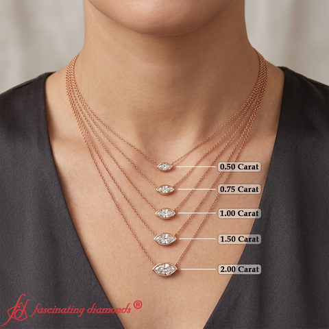 marquise-diamond-necklace-bezel-setting-in-rose-gold-fdpd11698t-Sizing-Chart
