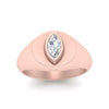 Load image into Gallery viewer, Marquise Disc Thick Signet Ring