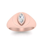 Load image into Gallery viewer, Marquise Disc Thick Signet Ring
