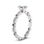 Load image into Gallery viewer, marquise-dot-eternity-engagement-ring
