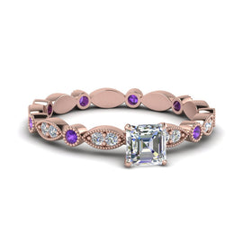 Marquise Dot Eternity Engagement Ring