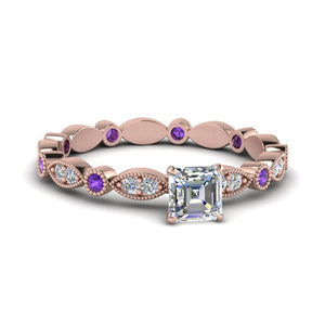 Marquise Dot Eternity Engagement Ring