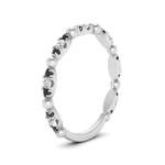 Load image into Gallery viewer, marquise-dot-stacking-band-with-black-diamond-in-white-gold-FD9997BGBLACKANGLE3-NL-WG.jpg
