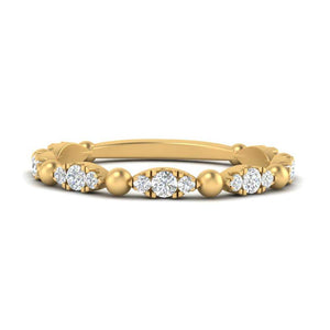 Marquise Dot Stacking Band