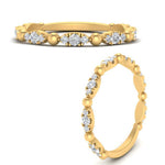 Load image into Gallery viewer, marquise-dot-stacking-diamond-band-in-yellow-gold-FD9997BANGLE3-NL-YG.jpg
