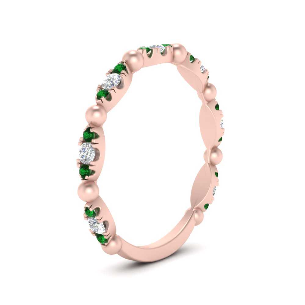 marquise-dot-stacking-diamond-band-with-emerald-in-rose-gold-FD9997BGEMGRANGLE3-NL-RG.jpg