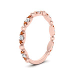 Load image into Gallery viewer, marquise-dot-stacking-diamond-band-with-orange-sapphire-in-rose-gold-FD9997BGSAORANGLE3-NL-RG.jpg
