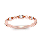 Load image into Gallery viewer, marquise-dot-stacking-diamond-band-with-orange-sapphire-in-rose-gold-FD9997BGSAORANGLE3-NL-RG.jpg
