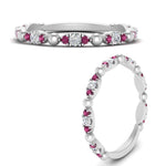 Load image into Gallery viewer, marquise-dot-stacking-diamond-band-with-pink-sapphire-in-white-gold-FD9997BGSADRPIANGLE3-NL-WG.jpg
