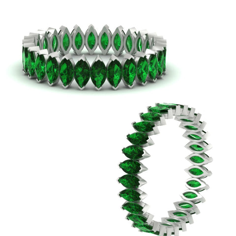 marquise-emerald-4-carat-eternity-wedding-anniversary-band-in-white-gold-FDEWB11257MQBGEMGR-4.00CT-NL-WG