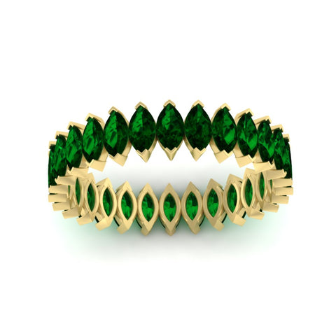 marquise-emerald-4-carat-eternity-wedding-anniversary-band-in-yellow-gold-FDEWB11257MQBGEMGR-4.00CT-NL-YG