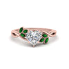 Load image into Gallery viewer, marquise-emerald-bezel-set-nature-inspired-heart-shaped-engagement-ring-in-rose-gold-FD10962HTRGEMGR-NL-RG