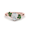 Load image into Gallery viewer, marquise-emerald-bezel-set-nature-inspired-pear-shaped-engagement-ring-in-rose-gold-FD10962PERGEMGR-NL-RG